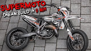 BUILDING DREAM 125 SUPERMOTO in 9 MINUTES [upl. by Corsiglia]