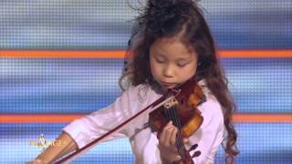 Miyu 7 ans violoniste joue quotLAdagio dAlbinoniquot  Prodiges [upl. by Ezalb]