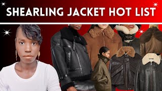 BEST SHEARLING AVIATORS JACKETS NOW  WINTER WARDROBE ESSENTIALS [upl. by Deeann]