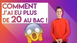 Comment jai eu plus de 20 de moyenne au bac  207220 [upl. by Iborian624]