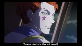 Hisoka amp Illumi Bar Scene  I have issues but you are just as bad [upl. by Odracir194]