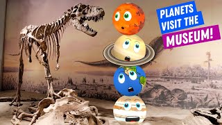 The Solar System Planets visit a Museum Learning about Space and Earth [upl. by Panayiotis]