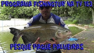 Programa Fishingtur na TV 153  Pesque Pague Palmeiras em Uberlândia [upl. by Nyberg935]