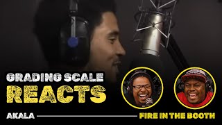 Akala  Fire In The Booth  THE MOST DISRESPECTFUL Grading Scale Reacts [upl. by Ynez]