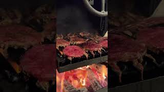 How to Grill Hamburgers Over an Oak Fire [upl. by Sacci639]