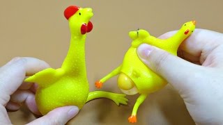 Mini amp Big Chicken Lay Egg Squeeze Toy  Interesting Stress Relief Toy [upl. by Valli567]