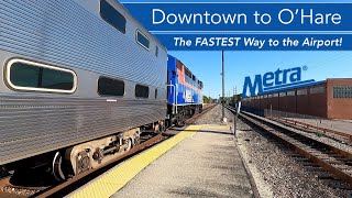 The FASTEST WAY to OHare Metra North Central Service Revisited [upl. by Euseibbob216]