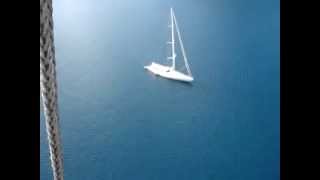 M5 ex Mirabella V Super Sailing Yacht Video View From Atop the Worlds Largest Sloop [upl. by Okimuy]