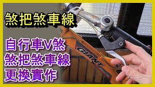 煞車更換調整 V煞更換線材選擇技巧煞車線更換調整V夾調整把套拆卸安裝外管長度設定實作注意事項 自行車DIY ACL Abao Channel 自EP10 [upl. by Acinorej352]