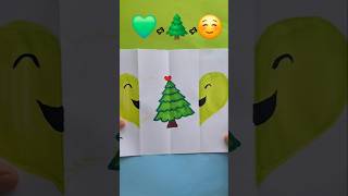 How to draw a Christmas tree with presents shorts christmas art craft youtubeshorts [upl. by Llerred]