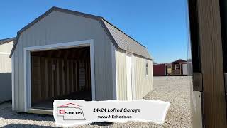 14x24 Lofted Garage  Hampton Nebraska  NE Sheds [upl. by Ennaylime]