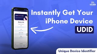 Get iPHONE Device UDID quickly  Get Your iPhones UDID easily From iPHONE itself [upl. by Etak867]