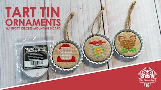 Cross Stitch in a Circle Finish Cross Stitch into 🎄Ornaments Jars and MORE [upl. by Adav538]