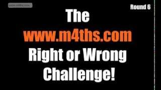 Round 6  wwwm4thscom Challenge GCSE C Grade Target Quiz  Non Calculator  Common Misconceptions [upl. by Elatsyrc]