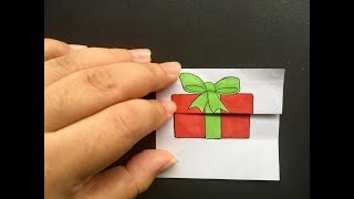 How to draw Christmas surprise drawing paper craft tutorial [upl. by Londoner]