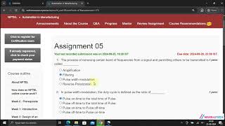 NPTEL Automation in Manufacturing Week5 Assignment5 Solution August 2024 [upl. by Anihsit607]