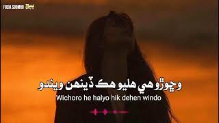 WICHORO HE HALYO HIK DEHEN WINDO sindhi Song Fozia Soomro [upl. by Krenek]