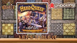 HeroQuest First Light  Unboxing amp Overview [upl. by Ilrebmyk]