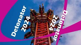 Detonator  Thorpe Park 2024  Soundtrack snippet and countdown [upl. by Amelita]