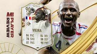 WORLD CUP VIEIRA PLAYER REVIEW  90 VIEIRA  FIFA 23 Ultimate Team [upl. by Milak]