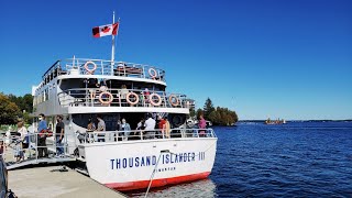 GANANOQUE 1000 ISLANDS CRUISE Ontario Canada [upl. by Kerwon]