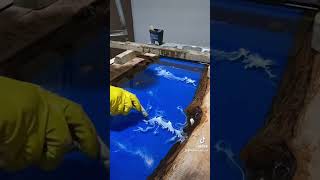 RIver Table  Epoxy Table  Resin Art [upl. by Chane]