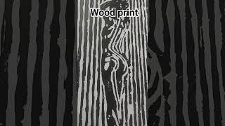 wood print art shortvideo youtube woodprint print [upl. by Nanoc]