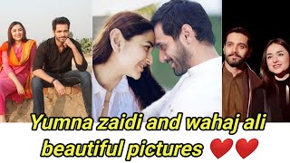 Yumna zaidi and wahaj ali beautiful pictures  yumna zaidi  wahaj ali [upl. by Higinbotham996]