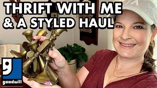 PRICES TOO GOOD TO PASS THRIFTING IN GOODWILL  COME THRIFT WITH ME amp SEE MY STYLED THRIFT HAUL [upl. by Odrareg]