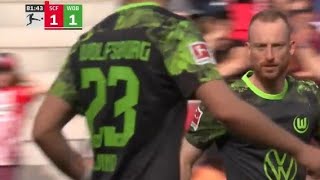 SC Freiburg vs VFL Wolfsburg 12 Maximilian Arnold amp Maxence Lacroix score in win Match recap [upl. by Luemas]