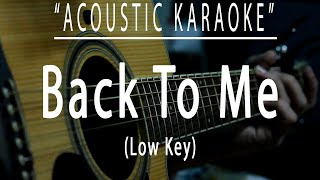 Back to me  Cueshé Acoustic karaoke [upl. by Bloom506]