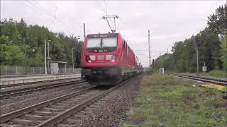 147 020 amp BR 412 im Bahnhof Ludwigsfelde [upl. by Veronika]