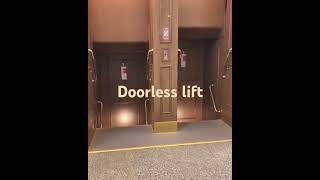 Doorless lift in Europe once upon a time [upl. by Yekcor]