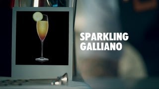 SPARKLING GALLIANO DRINK RECIPE  HOW TO MIX [upl. by Basil]