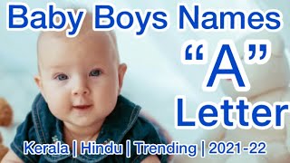 Unique Hindu Baby Boy Names  Letter A  2022  Trending [upl. by Noira624]