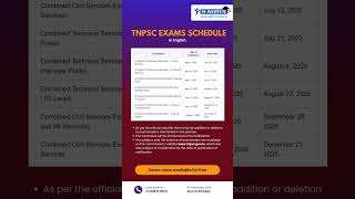 TNPSC Group Exam 2024 Updated Exam Schedule Released Important Dates amp Details governmentjobs [upl. by O'Conner795]