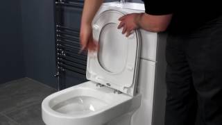 Top Fixing Soft Close Toilet Seat  D Shape [upl. by Blackmun477]