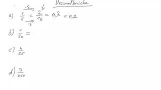 Dezimalzahlen  Brüche in Kommazahlen umwandeln [upl. by Trautman]