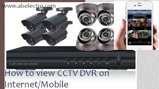 How to view CCTV DVR over InternetMobile [upl. by Annayr]