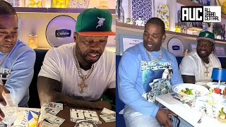 50 Cent Gets Emotional After Busta Rhymes Shows Up For His Birthday With A Cake [upl. by Nesline]