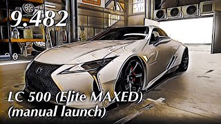 CSR2  LC 500 Elite MAXED manual launch  tune amp shift  9482 [upl. by Guinevere]