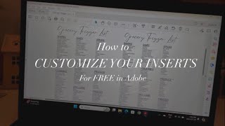 How to CUSTOMIZE YOUR INSERTS in Adobe for Free [upl. by Bonilla]