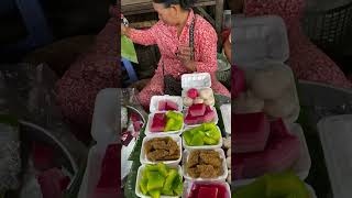 🌈 Tasting Vibrant Rice Cakes at Kampot Market 🌈 [upl. by Nelyk]