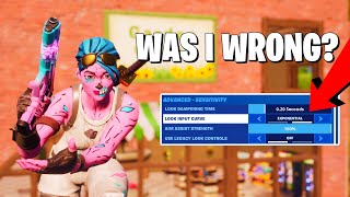 Trying Exponential Aim Settings in Fortnite Chapter 2 Better or Worse [upl. by Haden488]