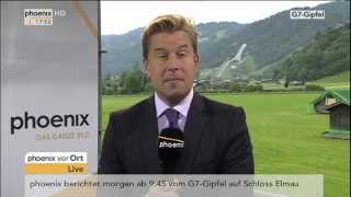 G7Gipfel in Elmau ua mit Sara Bildau zu den aktuellen Entwicklungen am 06062015 [upl. by Janyte]