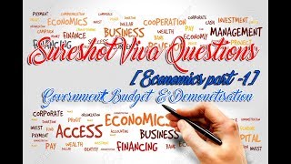 Demonetisation Sure shot Viva Questions Economics Part1 B [upl. by Hawker659]