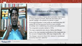 Microeconomics II Lecture 21 Marginalism and Its Breakdown  Siddik Rabiyath [upl. by Bridgette]