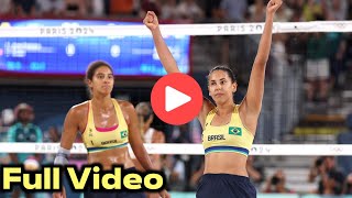 Brazils Ana Patricia Silva Ramos  Eduarda Santos Lisboa win womens gold after threeset drama [upl. by Adore]