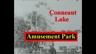 Conneaut Lake AMUSEMENT PARK 1950s Pennsylvania BampW 1 minute  of Found Home 8mm Film [upl. by Suoiluj]