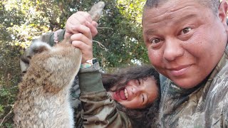 Adleighs First Rabbit Rabbit Hunting in Louisiana Dark Brown Gravy [upl. by Anehs840]